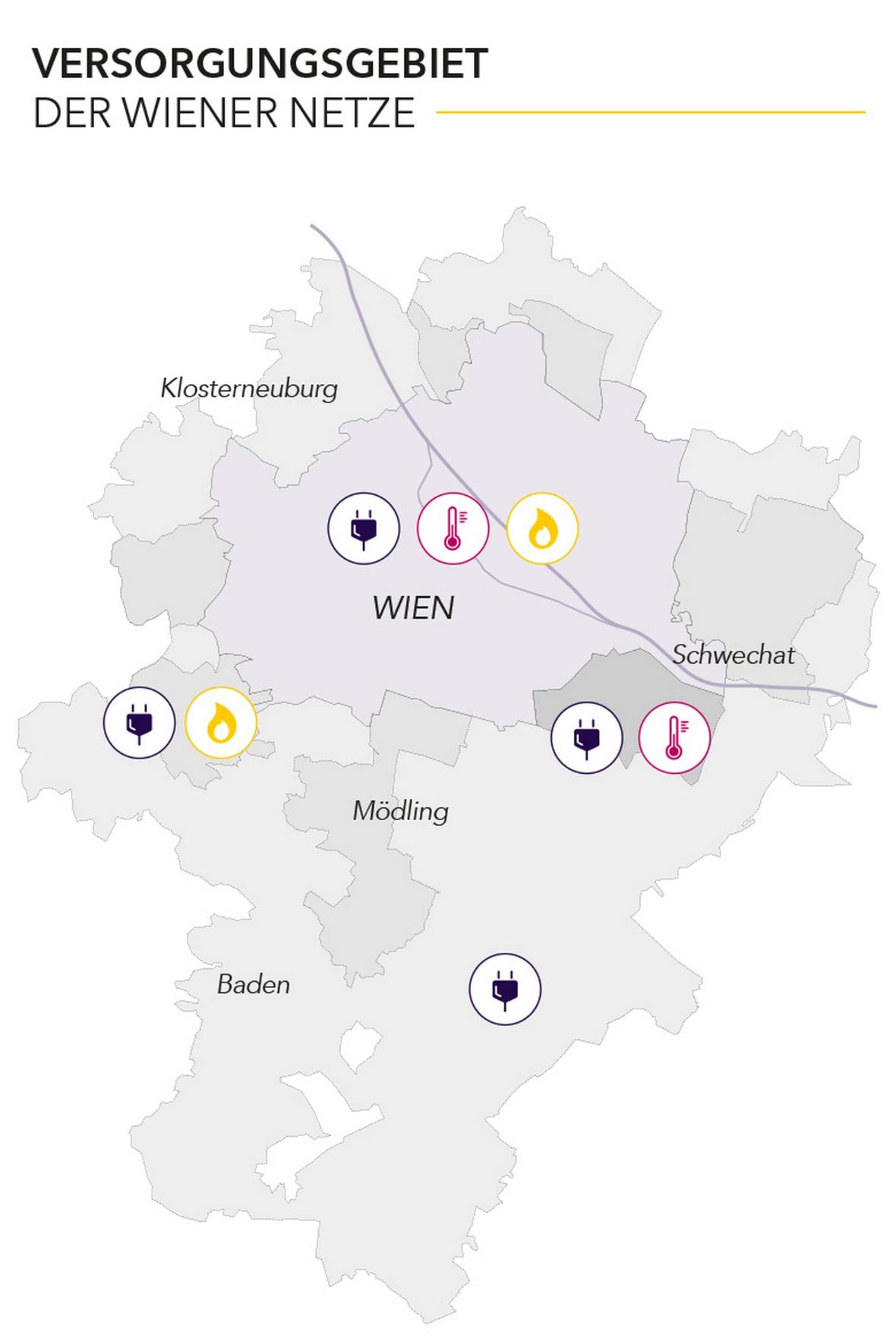 Wiener Netze Versorgungsgebiet